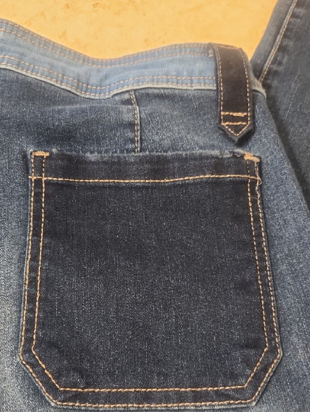 Time and Tru Patchwork Jeans-NWOT Bundled With New Red Tee - Picture 8 of 10
